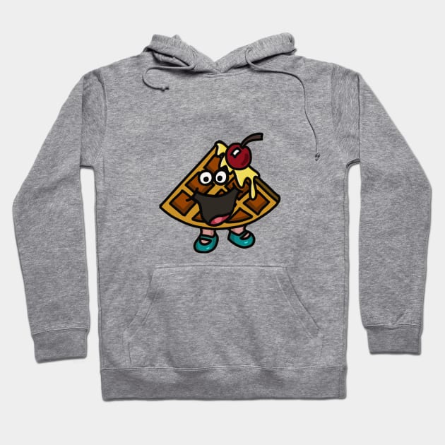 Waffling Waffle character Hoodie by CraftyEvey